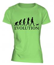 Toy Manchester Terrier Evolution Ladies T-Shirt