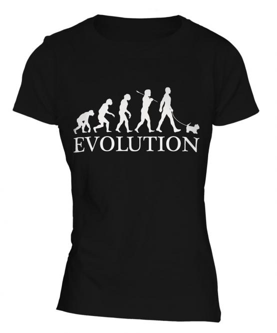 Yorkshire Terrier Evolution Ladies T-Shirt