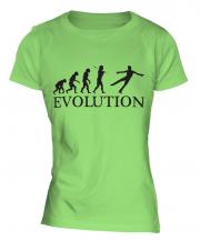 Figure Skater Evolution Ladies T-Shirt
