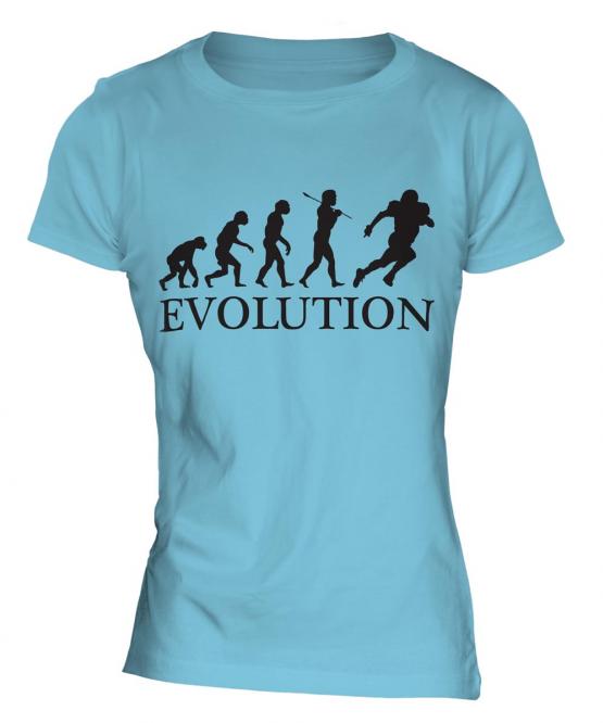 American Footballer Evolution Ladies T-Shirt