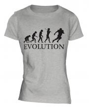 American Footballer Evolution Ladies T-Shirt