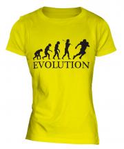 American Footballer Evolution Ladies T-Shirt