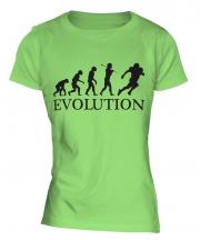 American Footballer Evolution Ladies T-Shirt