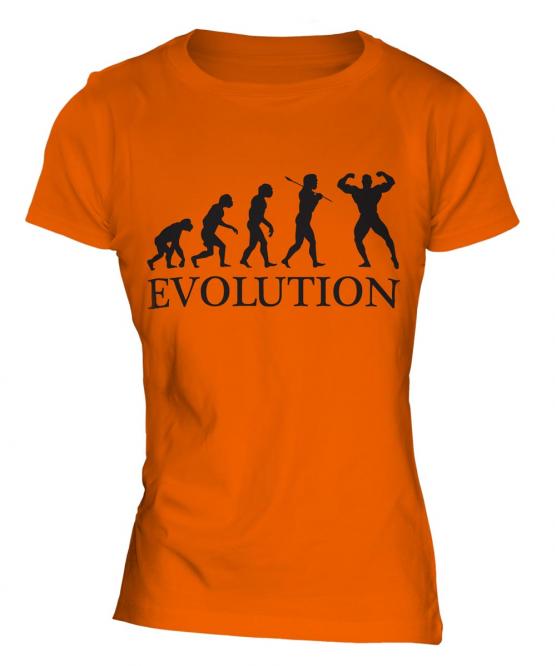 Bodybuilder Evolution Ladies T-Shirt