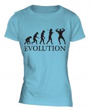 Bodybuilder Evolution Ladies T-Shirt