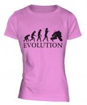 Ice Hockey Goalkeeper Evolution Ladies T-Shirt