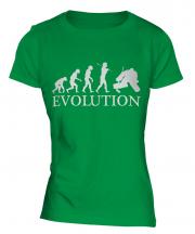 Ice Hockey Goalkeeper Evolution Ladies T-Shirt