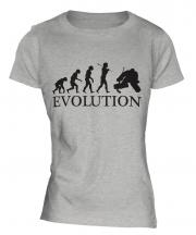 Ice Hockey Goalkeeper Evolution Ladies T-Shirt