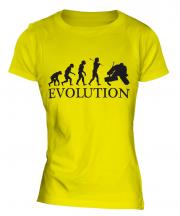 Ice Hockey Goalkeeper Evolution Ladies T-Shirt