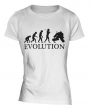 Ice Hockey Goalkeeper Evolution Ladies T-Shirt