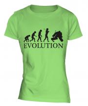 Ice Hockey Goalkeeper Evolution Ladies T-Shirt