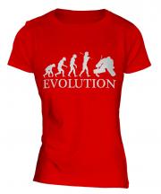 Ice Hockey Goalkeeper Evolution Ladies T-Shirt