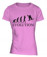 Snowboarder Evolution Ladies T-Shirt