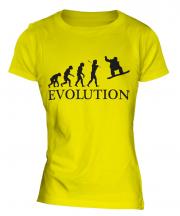 Snowboarder Evolution Ladies T-Shirt