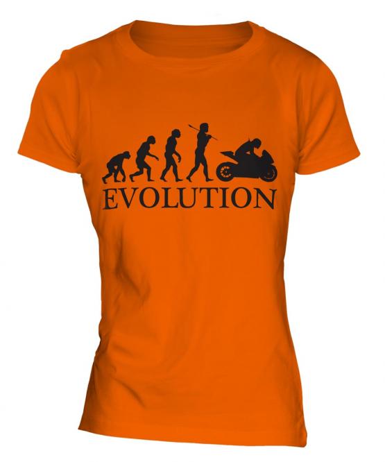 Motorcycle Racing Evolution Ladies T-Shirt