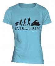 Motorcycle Racing Evolution Ladies T-Shirt