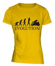 Motorcycle Racing Evolution Ladies T-Shirt