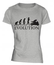 Motorcycle Racing Evolution Ladies T-Shirt