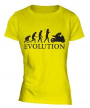 Motorcycle Racing Evolution Ladies T-Shirt