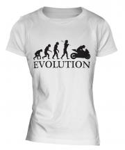 Motorcycle Racing Evolution Ladies T-Shirt