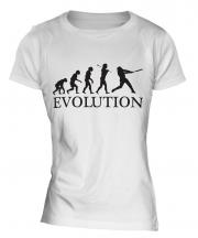 Baseball Evolution Ladies T-Shirt