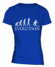 Downhill Skiing Evolution Ladies T-Shirt