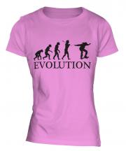 Skateboarder Evolution Ladies T-Shirt