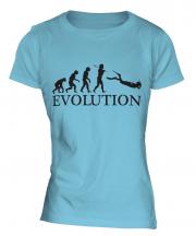 Scuba Diving Evolution Ladies T-Shirt