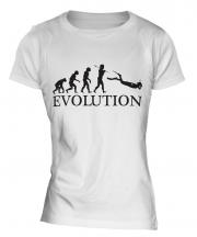 Scuba Diving Evolution Ladies T-Shirt