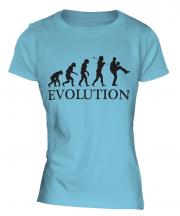 Baseball Pitcher Evolution Ladies T-Shirt