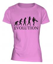 Baseball Pitcher Evolution Ladies T-Shirt