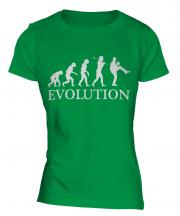 Baseball Pitcher Evolution Ladies T-Shirt