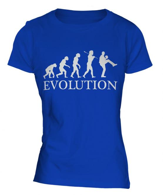 Baseball Pitcher Evolution Ladies T-Shirt