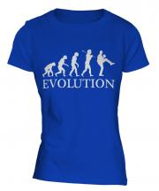 Baseball Pitcher Evolution Ladies T-Shirt