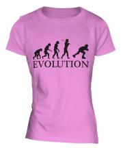 Roller Blading Evolution Ladies T-Shirt