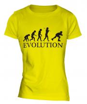 Roller Blading Evolution Ladies T-Shirt