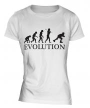 Roller Blading Evolution Ladies T-Shirt