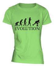 Roller Blading Evolution Ladies T-Shirt