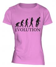 Unicyclist Evolution Ladies T-Shirt