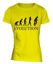Unicyclist Evolution Ladies T-Shirt