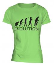 Unicyclist Evolution Ladies T-Shirt