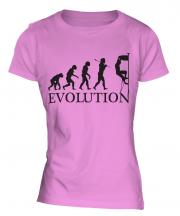 Rock Climbing Evolution Ladies T-Shirt