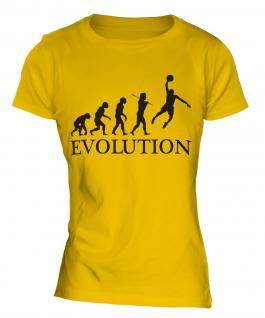 Basketball Slam Dunk Evolution Ladies T-Shirt
