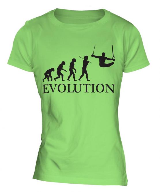 Gymnastics Rings Evolution Ladies T-Shirt