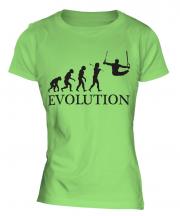 Gymnastics Rings Evolution Ladies T-Shirt