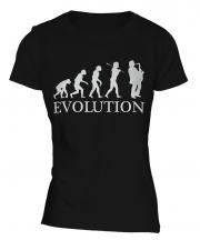 Saxophone Player Evolution Ladies T-Shirt