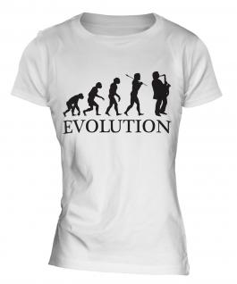 Saxophone Player Evolution Ladies T-Shirt