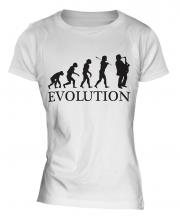 Saxophone Player Evolution Ladies T-Shirt