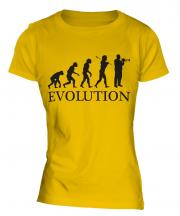 Trumpet Player Evolution Ladies T-Shirt