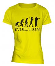 Trumpet Player Evolution Ladies T-Shirt